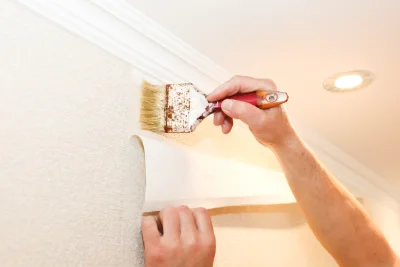 Pose de papier peint à la Geneytouse — revêtements muraux et toiles de verre